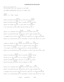 LO MEJOR QUE HAY EN MI VIDA 
APO en el Traste "1" 
Los acordes Sus2 son iguales a los Add9. 
 
NO DEBEN CONFUNDIRSE CON LOS 9