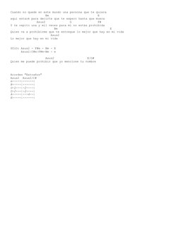 Cuando no quede en este mundo una persona que te quiera 
                    Bm                            E 
aquí estaré par