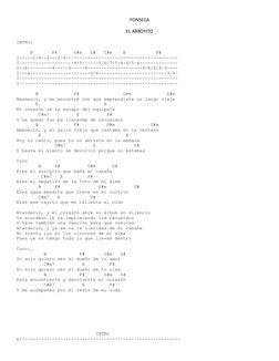 FONSECA 
EL ARROYITO 
INTRO: 
 
     B       F#      G#m   G#   C#m    E           F# 
I-----2/4--2---2/4--------------------