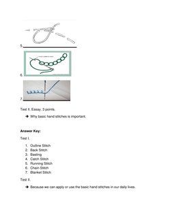 Lesson Plan in Stitches | PDF | Seam (Sewing) | Behavior Modification