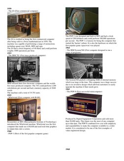 1950 
- The Z4 (First commercial computer) 
 
The Z4 is credited as being the first commercial computer 
after being sold to