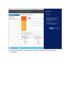  
[12] This is the Desktop on Windows Server 2012R2. Installation of Windows Server 
completes.  
