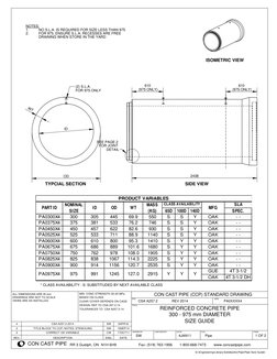 RCP Size and Specification Guide | PDF | Pipe (Fluid Conveyance ...