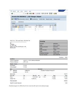  
 
  
  
  
 
Standard program for LR00 will print the invoice list with each invoice data per page. 
