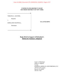 UNITED STATES DISTRICT COURT 
SOUTHERN DISTRICT OF NEW YORK 
 
--------------------------------------------------X 
 
VIR