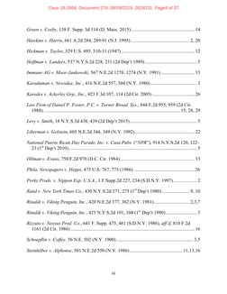 iii 
 
Green v. Cosby, 138 F. Supp. 3d 114 (D. Mass. 2015) ..................................................... 14 
Hawkins