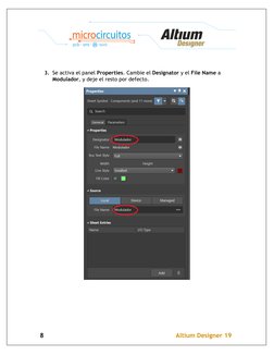 8                                                                      Altium Designer 19  
 
3. Se activa el panel Prop