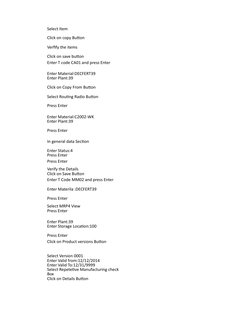 Master Data Entry and Management Guide | PDF | Production And ...