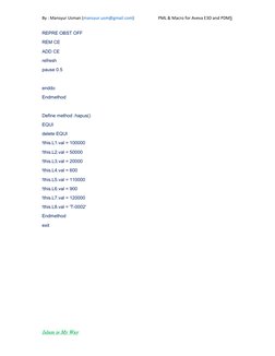 Aveva E3D & PDMS PML Macro Guide | PDF | Command Line Interface | Computing