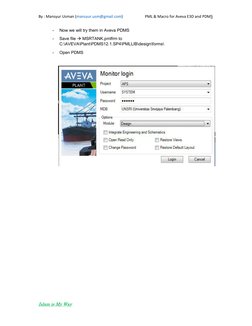 Aveva E3D & PDMS PML Macro Guide | PDF | Command Line Interface | Computing