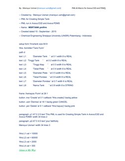 Aveva E3D & PDMS PML Macro Guide | PDF | Command Line Interface | Computing