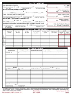 IADC WellCAP Kill Sheet Template | PDF | Gases | Chemical Engineering