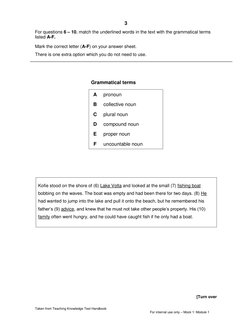 Mock TKT Tests 1-3 Completed With Key | PDF | Question | Noun