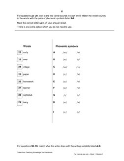 Mock TKT Tests 1-3 Completed With Key | PDF | Question | Noun