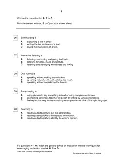 Mock TKT Tests 1-3 Completed With Key | PDF | Question | Noun