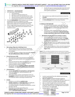 TOPNOTCH MEDICAL BOARD PREP SURGERY SUPPLEMENT HANDOUT - Jules Lopez,MD-MBA,Teddy Carpio,MD-MBA
