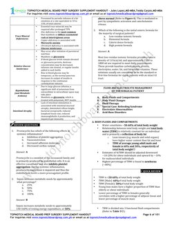TOPNOTCH MEDICAL BOARD PREP SURGERY SUPPLEMENT HANDOUT - Jules Lopez,MD-MBA,Teddy Carpio,MD-MBA