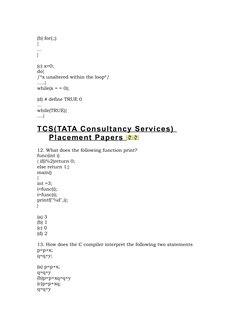 (b) for(;;)
{
...
}
(c) x=0; 
do{
/*x unaltered within the loop*/
.....}
while(x = = 0);
(d) # define TRUE 0
...
while(TRUE){