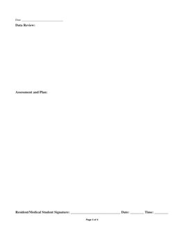Inpatient Consult Note Template | PDF | Patient | Medicine