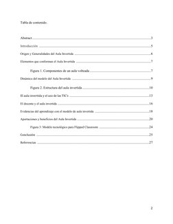 2 
 
Tabla de contenido. 
 
Abstract ........................................................................................