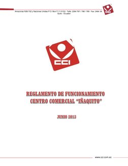 Amazonas N36-152 y Naciones Unidas P.O. Box17-11-5153 ∙ Telfs: 2264 787 / 788 / 789 ∙ Fax: 2464 384 
Quito - Ecuador