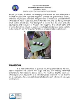 Delicacies of the Caraga Region | PDF | Food And Drink Preparation ...