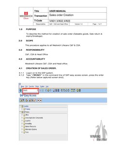 SAP User Manual for Medreich Lifecare | PDF | Receipt | Printer (Computing)