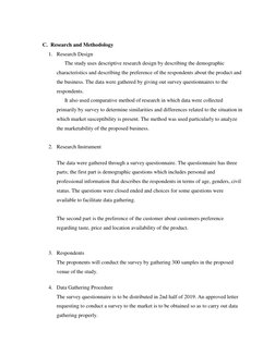 C. Research and Methodology 
1. Research Design 
The study uses descriptive research design by describing the demographic