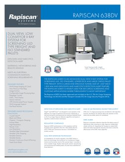 638DV Datasheet | PDF | X Ray | Cargo
