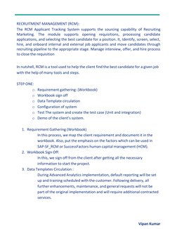 Rcm Recruitment Module SAP SuccessFactors RCM Implementation Guide | PDF | Recruitment ...