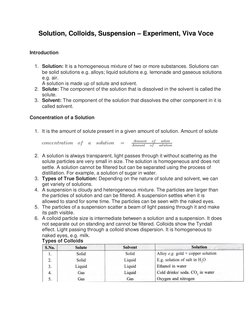 Solutions, Colloids, and Suspensions Explained | PDF | Solution | Colloid