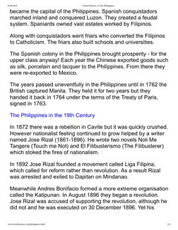 Brief Overview of Philippine History | PDF | Philippines | Corazon Aquino