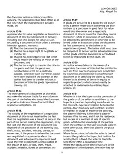 LAW ON SALES
Atty. Abigail Co
the document unless a contrary intention 
appears. The negotiation shall take effect as of 
the