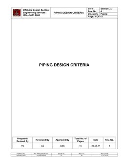 Piping Design Criteria and Standards | PDF | Pipe (Fluid Conveyance ...