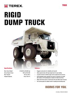 Terex TR 60 Spec | PDF | Brake | Automatic Transmission