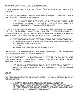 Programa Festivo del 10 de Mayo | PDF | Amor | Escuelas