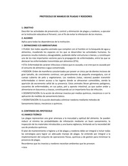 Protocolo de Control de Plagas y Roedores | PDF | Roedor | Pesticida