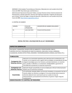 Protocolo de Control de Plagas y Roedores | PDF | Roedor | Pesticida