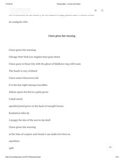 (https://circulodepoesia.com/)11/5/2019
Poesía Beat – Círculo de Poesía
https://circulodepoesia.com/2017/04/poesia-beat/
3/1