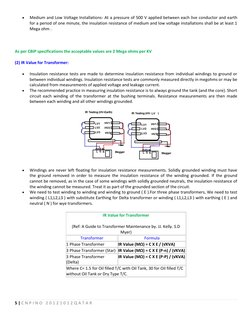 Insulation Resistance Testing Guidelines | PDF | Transformer ...