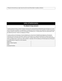 **Please be informed that you might receive the call from local Police Station for address verification. 
 
 
 
 
 
Letter of