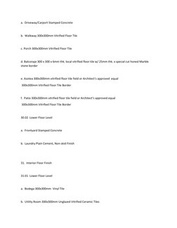 Outline Specification Sample for Architects | PDF | Door | Toilet