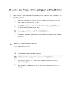 GCP Data Engineer Exam Prep Notes | PDF | Career & Growth | Computers