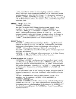 NASTRAN System Parameters Overview | PDF | Center Of Mass | Matrix ...