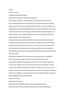 uonpun 
Critical Thinking 
A Sample Conceptual Framework. 
Conorytual Frnameuork es. Theoretical Framework 
All your plans, c