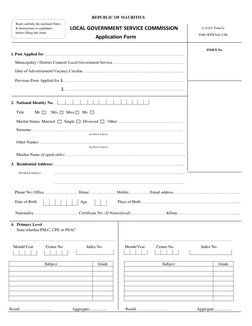 LGSC Application Form 7A 2025 | PDF | Government | Justice