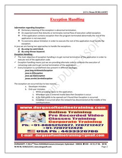 JAVA Means DURGASOFT 
 
DURGASOFT, # 202,2nd Floor,HUDAMaitrivanam,Ameerpet, Hyderabad - 500038,  040 – 64 51 27 86,   80