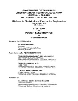 1 
 
GOVERNMENT OF TAMILNADU 
DIRECTORATE OF TECHNICAL EDUCATION 
CHENNAI – 600 025 
STATE PROJECT COORDINATION UNIT 
Diploma