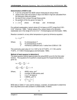 BOD Kinetics and the Fujimoto Method | PDF | Chemical Kinetics ...