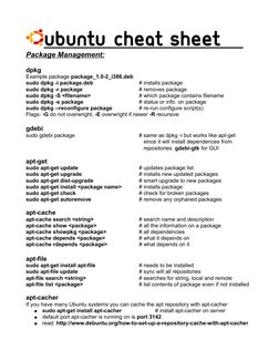 Ubuntu Command Line Cheat Sheet | PDF | Operating System Families ...